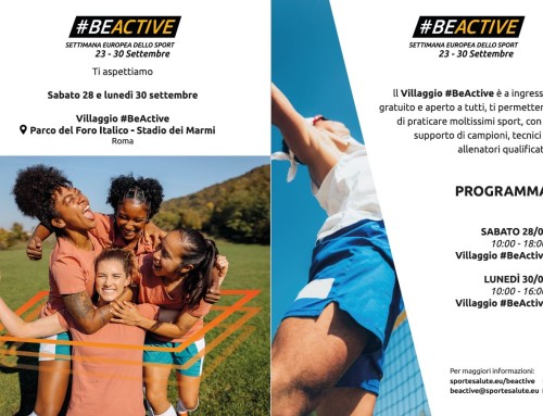 Evento Gratuito BeActive Stadio dei Marmi Sabato 28 settembre